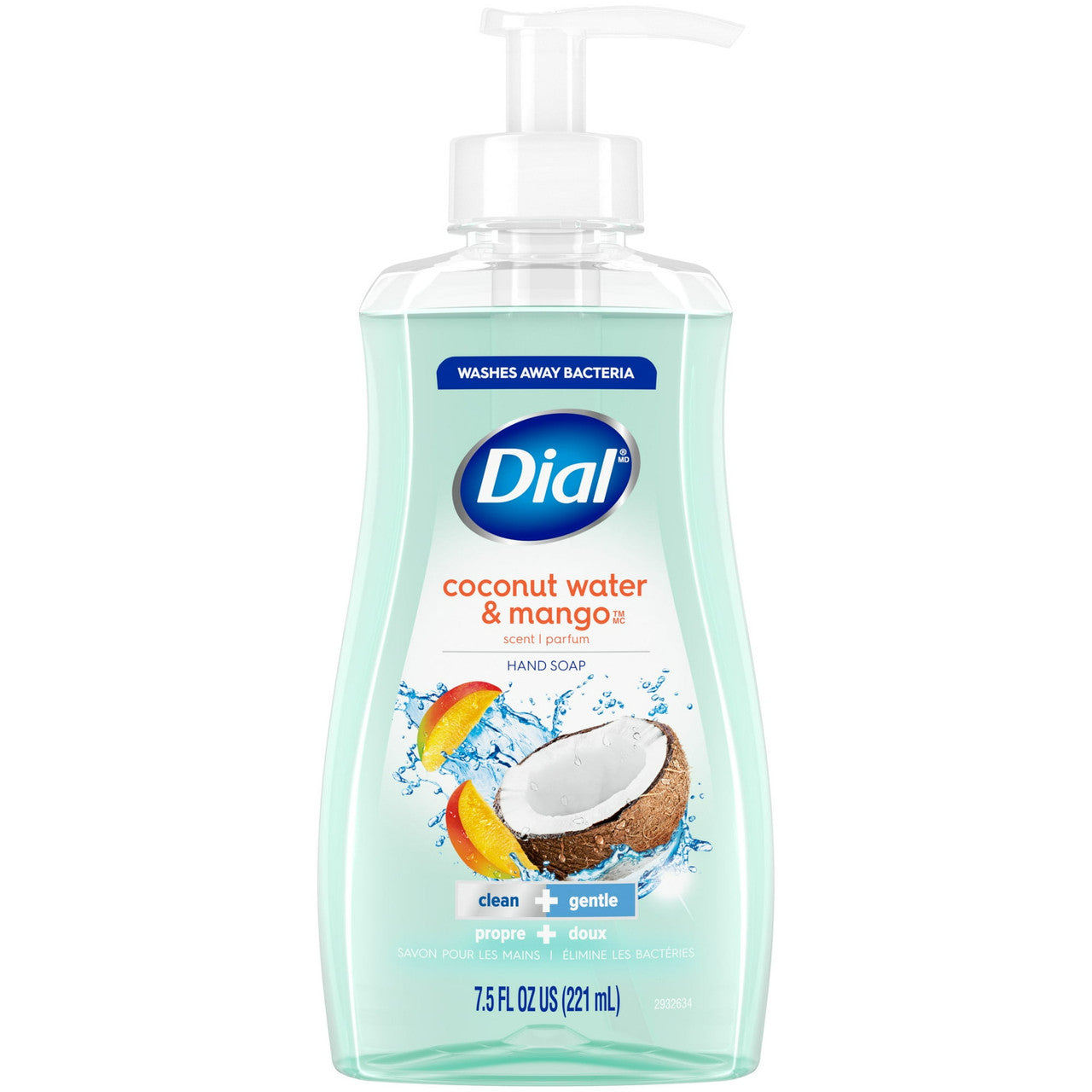 Dial Liquid Hand Soap With Ultra-Fresh, Coconut Water And Mango - 7.5 Oz